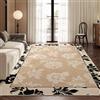 BZFAOEV Tappeto Crema Per Soggiorno Camera Ingresso - Antiscivolo Corridoio Armadio Arredo Minimalista Beige Facile da Pulire 160x230cm