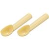 QUARKZMAN 2 Pezzi Cucchiai Di Plastica Cucchiai Da Frutta Scavino Beige | Per Anguria, Utensili Da Cucina, Per Semifreddo Yogurt Cupcake Palline Di Melone, Per Semifreddo