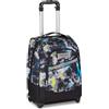 Seven Zaino Trolley, Scuola Elementare, Doppio Uso, Doppio Scomparto, Spallacci a Scomparsa, Bambino, Color Blast, nero