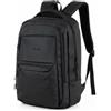 TAISSU - Zaino Portatile 16 Pollici - Zaino Impermeabile da 18L - Scomparto per Computer Portatile, Molte Tasche e Cinghia per Valigia - Zaino da Lavoro e Viaggio Unisex - Nero