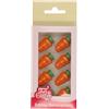 FunCakes Decorazioni di Cioccolato Carota: Pronto all'Uso, Perfetto per Decorare Torte, Cupcake, Deliziosi Gusti di Cioccolato - Set/24
