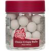 FunCakes Choco Crispy Balls Matt Blanc - Perles di Cioccolato, Ottime per decorare torte, cupcake, biscotti, crostate e molto altro - Decorazione per torte - 60g