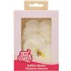 FunCakes Edible Wafer Flowers Deluxe Orchid White Medium - Fiori Commestibili Decorazioni per Torte, Cupcake e Dolci - Confezione da 10