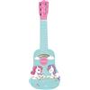 Lexibook La mia Prima Chitarra di Legno Unicorn, 6 Corde, 53 cm, Guida Inclusa, Rosa/Blu, K205UNILXB