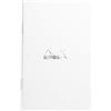 RHODIA 119151C - Taccuino a punto metallico White - 7,5 x 12 cm - Quadretti piccoli - 48 pag. - Carta Clairefontaine Bianca 80g/m² -COPERTINA in carta trattata morbida, resistente e impermeabile - Classic