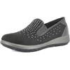 inblu Pantoscarpe Mocassini Donna Slip On con Brillantini E Plantare Imbottito Estraibile SandaliDonna