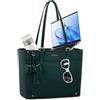 RAINSMORE Borsa Lavoro Donna Università Grande Tote 14 Pollici | Borsa Ufficio Pelle Sintetica in PU Leggera Capacità Borsa Porta PC con Tasche Multiple Ideale per l'shopping e i Viaggi