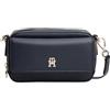 Tommy Hilfiger Donna Borsa a Tracolla Icon Camera con Tasca Esterna, Blu (Space Blue), Taglia Unica