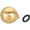 PATIKIL Pulsante Dell'Otturatore Fotocamera, Pulsante Di Scatto A Forma Di Sfera Da 10mm Pulsanti Fotocamera In Rame Puro Per Fujifilm XT5 XT30 XT20 XT4 XE2 XE4, Giallo