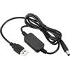 PATIKIL 12W 2A USB Step Up Tensione Convertitore, DC 5V a DC 9V Alimentazione Fornitura Adattatore Jack 5.5x2.5mm Cavo per Router LED Lampada Altoparlanti