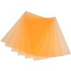 SHINEOFI Filtri Luce Arancia Trasparenti in PVC A4, 6 Pezzi per Insegnamento | Lastre Leggere, Controllo Cromatico Accurato, per LED e Video, Effetto Caldo in Aula e Lettura