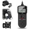 JJC timer di scatto a distanza per Canon EOS R 80D 77D 70D 60D Rebel T7 T7I T6 T6s T6I T5i T5 T4i T3i T2i Sl1 Sl2 M5 M6 G1 X II III G3 x G5 x SX50HS SX60 HS G10 G11 G12 G15 G16 come Canon RS-60E3