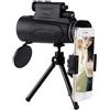 CUNTO Monoculare potente monoculare a lungo raggio 8000M per smartphone 100X90 cannocchiale Zoom HD Ottica da caccia Scope -