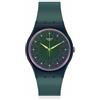 Swatch Orologio analogico da donna al quarzo con cinturino in acciaio inossidabile SO28N117, Verde, striscia