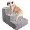 Legpador Scaletta per Cani a 3 Gradini, Antiscivolo Rampa per Cani, Scala Per Animali Domestici, Scale per Cane Gatto in Spugna, Scalette Scalini per Gatti per Divano e Letto, Grigio