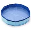 HERKINDNESS Piscina per Cani 50 x 10 cm, Pieghevole Piscinetta per Gatti, Rotondo Piscina per Animali, Blu Piscine Pieghevole Cani Portatile, per Come Piscinetta, Sabbiera, Piscine