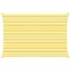 vidaXL Vela da ombra solare Giallo e Bianco 6 x 4 m