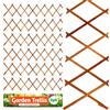 SOL 6 graticci da giardino per piante rampicanti, 150x30 cm, tralicci da giardino espandibili, tralicci per recinzioni, pannelli per recinzioni, traliccio da giardino, traliccio da parete