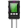 Voktta Misuratore del Terreno 6 in 1, PH/Temperatura/umidità/Luce, Tester del Terreno con Tecnologia a Doppia sonda, misuratore di PH, per terriccio, Giardino, Fattoria, Prato, orto