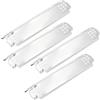 TOATELU 4 coperture per bruciatori da 37,1 cm, in acciaio inox, piastra riscaldante, griglia aromatica, scudo di ricambio, distributore di fiamma, per Nexgrill, Cuisinart, Expert Grill, Grillmeister, Char