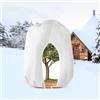 WEALSFUN Cappuccio Protezione Piante,80g/㎡ Copertura Protezione Invernale PianteTelo Protezione Piante Sacco di Protezione Invernale per Piante in Inverno da Gelo Vento e Pioggia,250x360cm Bianco