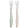 Jane Jané Cucchiai Silicone Neonato Set 2, Cucchiaio Svezzamento, Punta Morbida, Senza BPA, Manico Antiscivolo, Lavastoviglie
