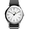 Timex Weekender New England TW2Y35900 - Orologio al quarzo da uomo, 3 lancette, 39 mm, cinturino in pelle nera con quadrante bianco e cassa in acciaio inox