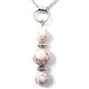 Handmade Collana da donna in acciaio inox con pendente in pietre naturali dallo stile raffinato e senza tempo
