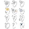 Dochais 12 Pezzi Set Anelli Donna Regolabili Anello Antistress Donna