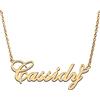 RONKAH Collana con ciondolo personalizzato con nome personalizzato con cuore collana personalizzata miglior regalo per le donne Natale San Valentino festa della mamma compleanno AU