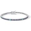 COMETE GIOIELLI Bracciale da Uomo di Comete della Collezione Tennis. Bracciale in Argento 925‰ con Zirconi Neri e Verdi. La referenza è: UBR 1252 M19.