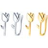 CONILOK Orecchini a forma di tulipano, in argento 925, orecchini da donna, piccoli regali per donne, ragazze, migliore amica, mamma, compleanno, matrimonio, Natale, San Valentino