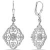 LeCalla Orecchini Pendenti da Donna in Argento Sterling 925 | Design Filigrana | Orecchini Lunghi a Goccia con Chiusura a Monachella | Gioielli Anallergici in Argento 925