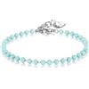 S'Agapõ Bracciale Donna, Bracciale Componibile in Acciaio e Vetro Colorato | Collezione Happy - SHAC61