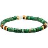 SIXTY STONES - 60 - Bracciale di pietre Heishi occhio di tigre verde diaspro