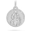 Mondo Cattolico Medaglia cattolica Sant'Anna in Argento 925 - 10 mm | Mondo Cattolico | Ciondolo religioso Made in Italy, segno di devozione quotidiana dalla tradizione di Piazza San Pietro