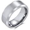 Bling Jewelry Personalizza Anello Nuziale per Coppie in Titanio Larghezza 8MM Personalizzabile Ampio con Bordi Smussati Lucidi Satinato Opaco Nero o Argento Oro per Uomo Comfort Fit