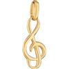 NKlaus Ciondolo a forma di chiave di violino in oro giallo 750 18 carati Musica 4923