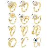 Dochais 12 Pezzi Set Anelli Donna Regolabili Anello Antistress Donna