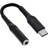 InLine Adattatore audio da USB-C a 3,5 mm con DAC, Hi-Res 96 kHz, microfono