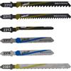 wolfcraft Set di lame per seghetto alternativo wolfcraft, 10 pezzi I 2358000 I Set completo per legno, plastica, lamiera, alluminio e altro I Tagli rapidi, grossolani e puliti