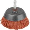 wolfcraft Spazzola a tazza in filo di nylon wolfcraft, aggressiva I 1506000 I Ø 65 mm I per rimuovere ruggine, pulire e lucidare, cura del legno e del metallo I gambo esagonale