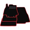 Somer Car Kit Tappetini Auto compatibili con Mercedes Classe A W169 2004-2012 | Set Tappeti in Moquette, Tappeto auto su misura, bordo rosso