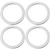 ECSiNG 4 Guarnizioni Per Collettore Di Scarico Moto 44x52x3,5mm Compatibile con Honda CRF 1000 VT 750 1100 XL 1000