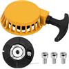 Tunejoy Avviamento Strappo Moto Avviamento Accensione Minimoto Pull Starter Easy in Alluminio per Mini Pocket Dirt Bike Minimoto ATV Quad 2 Tempi 47cc 49cc Giallo