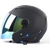 JianJud Caschi Jet Moto,Bluetooth Casco Mezzo Moto con Visiera Parasole--Omologato ECE 22-05 Scooter Chopper Skateboard Ciclismo Gioventù Uomo Donna Casco G,M