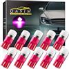 Qasim 10x Lampadine LED Standard T10 W5W Rosa Cuneo 168 194 per Luce Targa Interior Cupola Cruscotto Diretto Larghezza DC12V