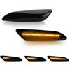 D-Lumina Indicatore di direzione a LED per Alfa Romeo 156 147 / Sportwagon156/Lancia Ypsilon/Lancia Delta MK3/Fia-t Tipo/C.hry-sler Ypsilon (Nero)
