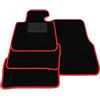 Generico Tappetini compatibili con BMW Serie 3 F31 2012-2019, bordo rosso, kit tappetini auto personalizzati, set tappeti in velluto, tappeto auto