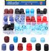 Glarks 77pcs 11 Tipi Kit di tappi di polvere del nucleo della valvola auto AC, Tappi del nucleo della valvola di plastica, Tappo della porta di ricarica del sistema AC, Tappo a pressione A/C